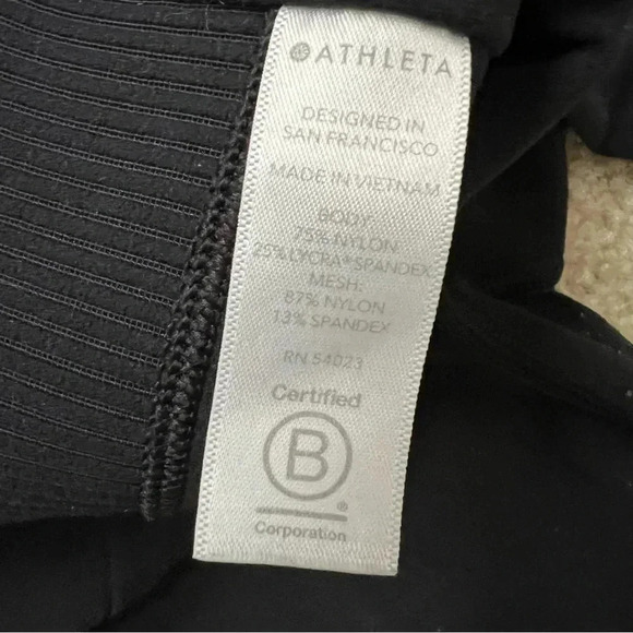 Athleta Aura Heel Tight Leggings Black Wm Size Small Style# 487629 $119 Active - Picture 10 of 16